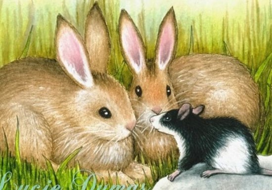 Ilustrasi Kelinci dan Tikus